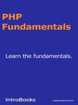 cover image of PHP Fundamentals